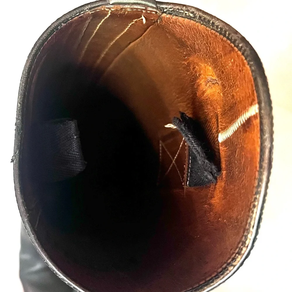 Petrie Black Leather Equestrian Dressage Pull On Women's Riding Boots